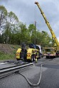 VU Gefahrgut LKW umgestuerzt A 4 Rich Koeln Hoehe AS Gummersbach P351